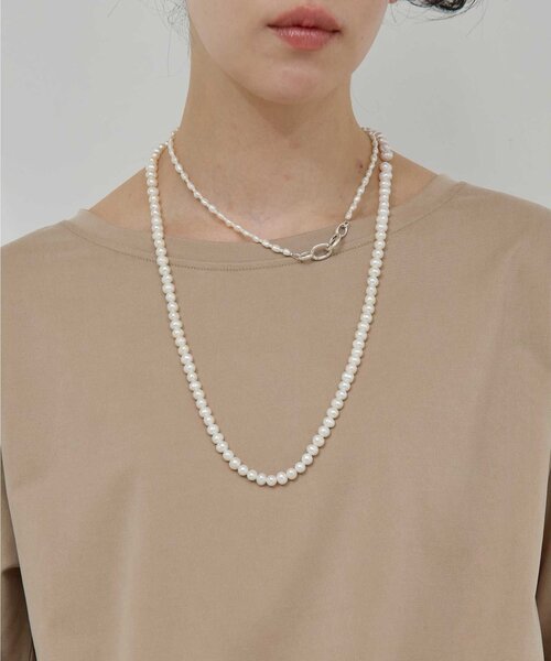 GALLARDAGALANTE（ガリャルダガランテ）の「【25th記念アイテム】【2.718】セットアレンジネックレス（リング・レディース・ブラック/ホワイト・FREE）」の4枚目の写真