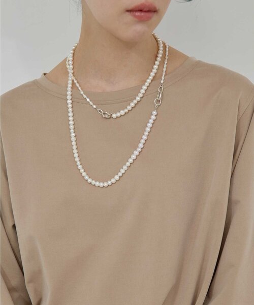 GALLARDAGALANTE（ガリャルダガランテ）の「【25th記念アイテム】【2.718】セットアレンジネックレス（リング・レディース・ブラック/ホワイト・FREE）」の5枚目の写真