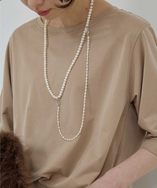 GALLARDAGALANTE（ガリャルダガランテ）の「【25th記念アイテム】【2.718】セットアレンジネックレス（リング・レディース・ブラック/ホワイト・FREE）」の6枚目の写真