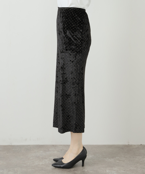 セール】【SIMONE WILD/シモーネ ワイルド】STUD VELVET LOW-WAIST