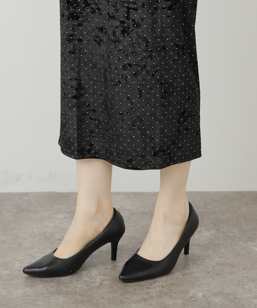 セール】【SIMONE WILD/シモーネ ワイルド】STUD VELVET LOW-WAIST