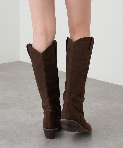 RAY CASSIN（レイカズン）の「ウエスタンブーツ（ブーツ・レディース・ブラック/ダークブラウン・S/L/M）」の7枚目の写真