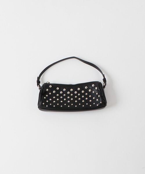 WHO'S WHO gallery（フーズフーギャラリー）の「スタッズワイドミニショルダー（ショルダーバッグ・レディース・シルバー/ブラック・FREE）」の2枚目の写真