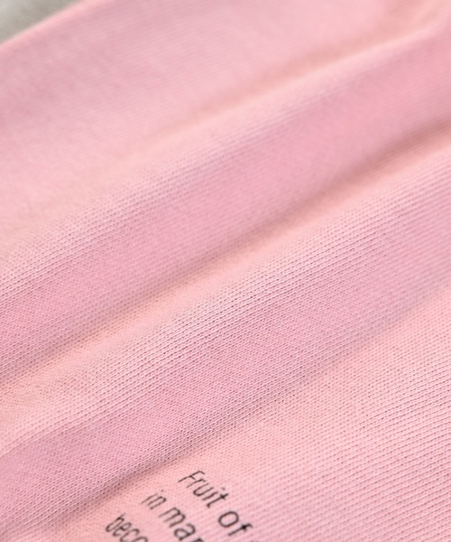 FRUIT OF THE LOOM（フルーツオブザルーム）の「【FRUIT OF THE LOOM】別注プリントトレーナー（スウェット・キッズ・ピンク/チャコール/オフホワイト・100/95/90/80/160/150/140/130/120/110）」の17枚目の写真