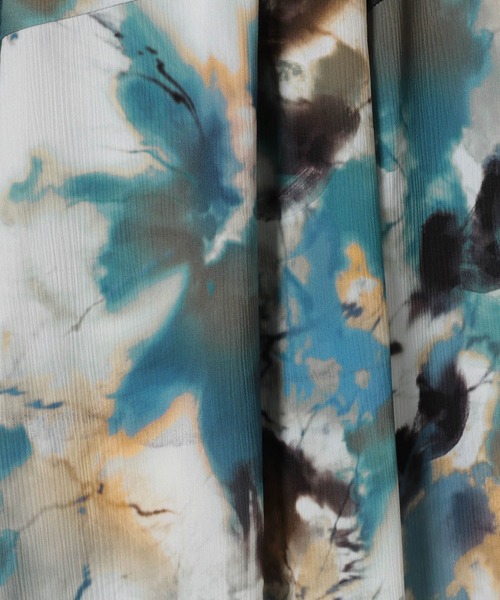 JEANASIS（ジーナシス）の「ペイントタッチフレアスカート/592868（スカート・レディース・ブルー系その他/グレー系その他/ホワイト/ブラック・FREE/SMALL）」の9枚目の写真