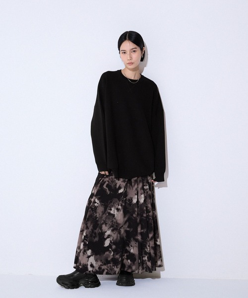 JEANASIS（ジーナシス）の「ペイントタッチフレアスカート/592868（スカート・レディース・ブルー系その他/グレー系その他/ホワイト/ブラック・FREE/SMALL）」の13枚目の写真