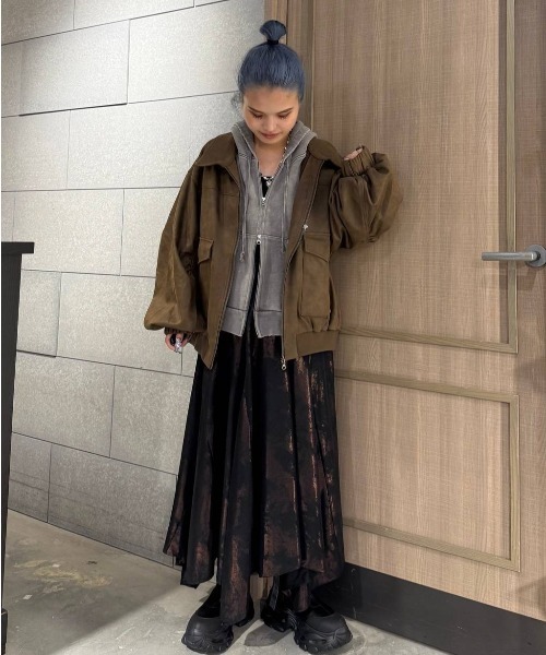 セール】ペイントタッチフレアスカート/592868（スカート）｜JEANASIS