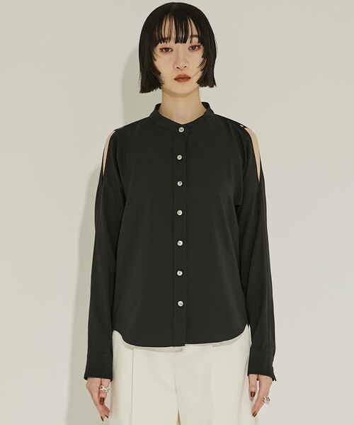 AKANE UTSUNOMIYA（アカネウツノミヤ）の「【AKANE UTSUNOMIYA/アカネウツノミヤ】《STUDIOUS別注》WAO-FB49-2009/肩開きブラウス/秋服（シャツ/ブラウス・レディース・ブラウン/ブルー/ブラック・36）」の11枚目の写真