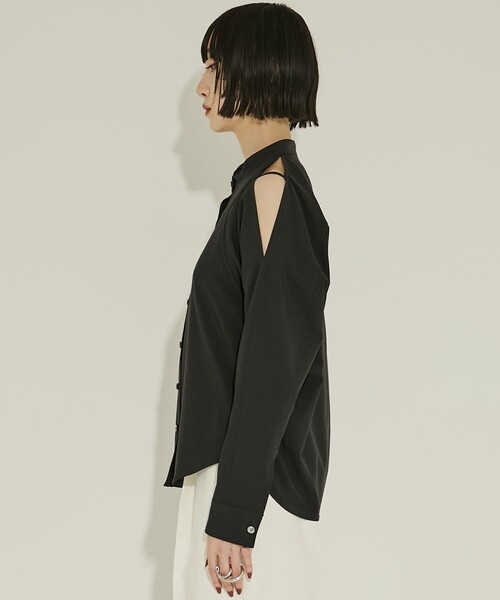 AKANE UTSUNOMIYA（アカネウツノミヤ）の「【AKANE UTSUNOMIYA/アカネウツノミヤ】《STUDIOUS別注》WAO-FB49-2009/肩開きブラウス/秋服（シャツ/ブラウス・レディース・ブラウン/ブルー/ブラック・36）」の12枚目の写真