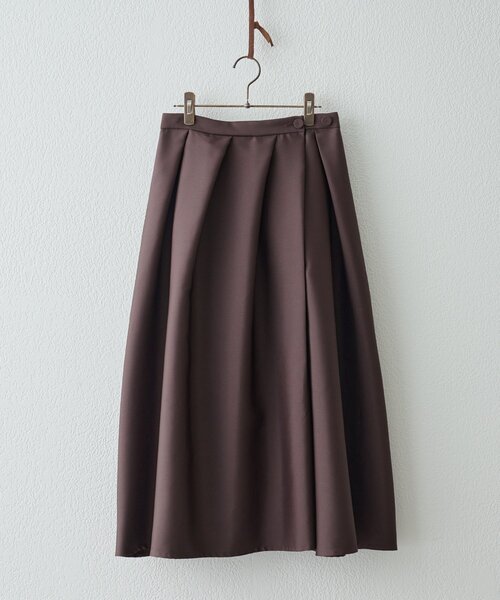 BEARDSLEY（ビアズリー）の「《15 quinze》リバーシブルサテンスカート（スカート・レディース・ブラウン・FREE）」の2枚目の写真