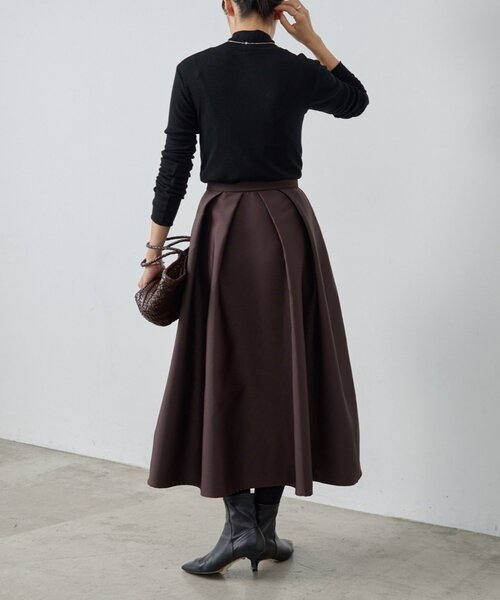 BEARDSLEY（ビアズリー）の「《15 quinze》リバーシブルサテンスカート（スカート・レディース・ブラウン・FREE）」の13枚目の写真