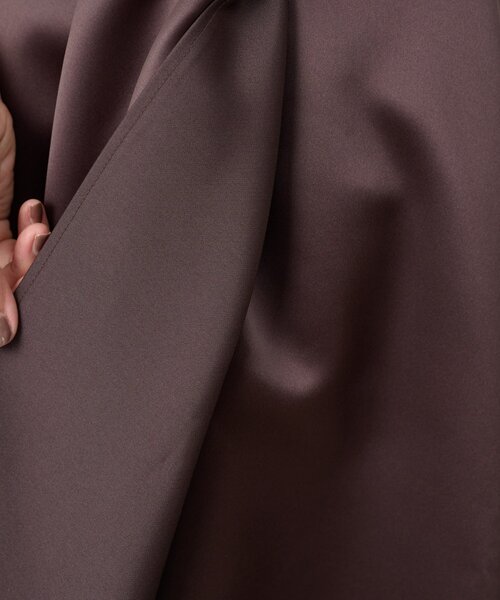 BEARDSLEY（ビアズリー）の「《15 quinze》リバーシブルサテンスカート（スカート・レディース・ブラウン・FREE）」の20枚目の写真