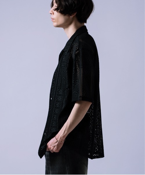 Crownor（クラウノアー）の「レース編み シャツ（シャツ/ブラウス・メンズ・ブラック/ホワイト・LARGE/MEDIUM）」の13枚目の写真