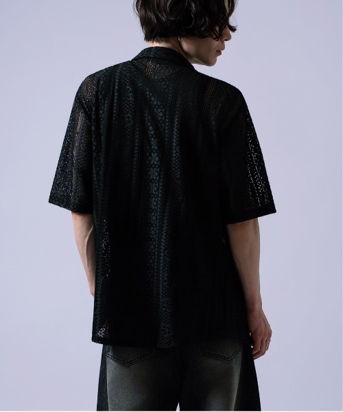 Crownor（クラウノアー）の「レース編み シャツ（シャツ/ブラウス・メンズ・ブラック/ホワイト・LARGE/MEDIUM）」の14枚目の写真