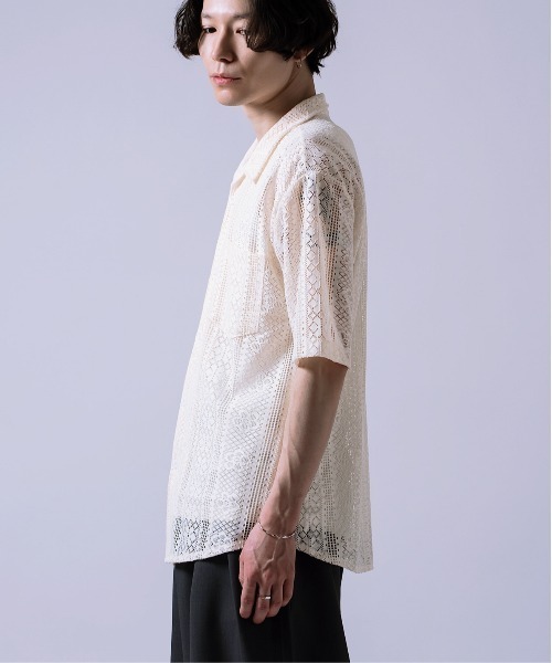 Crownor（クラウノアー）の「レース編み シャツ（シャツ/ブラウス・メンズ・ブラック/ホワイト・LARGE/MEDIUM）」の8枚目の写真