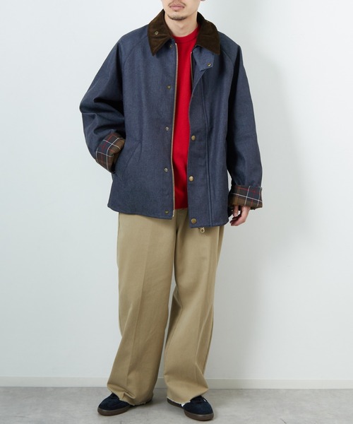 完売品　新品　バブアー Barbour 別注　デニム　トランスポート　ジャケット Barbour/バブアー] 別注 中綿入り TRANSPORT コーデュラデニム