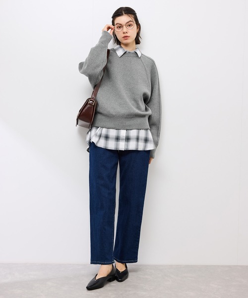 ROPE' PICNIC(ロペピクニック)の「スウェットライクニットプルオーバー(ニット/セーター・レディース・ブラック/ブラウン/グレー・FREE)」の10枚目の写真