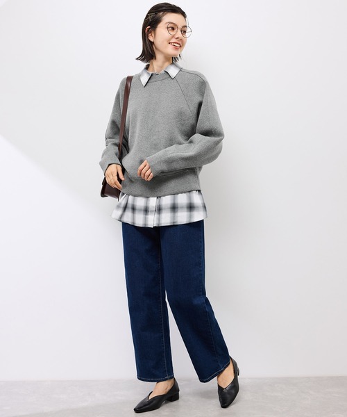 ROPE' PICNIC(ロペピクニック)の「スウェットライクニットプルオーバー(ニット/セーター・レディース・ブラック/ブラウン/グレー・FREE)」の11枚目の写真