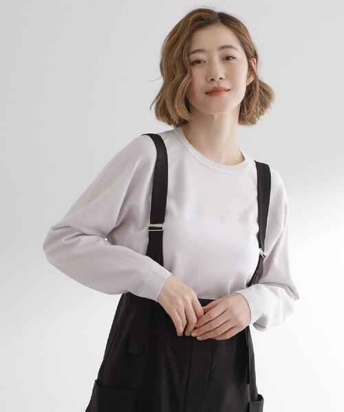 grove（グローブ）の「最終お値下げ！！【洗える/毛玉軽減】天竺ラグランスリーブプルオーバー（ニット/セーター・レディース・オレンジ/グリーン系/ライトグレー/チャコールグレー/オフホワイト/ブラック系7・03/02/01/05/04）」の12枚目の写真