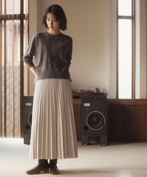 grove（グローブ）の「最終お値下げ！！【洗える/毛玉軽減】天竺ラグランスリーブプルオーバー（ニット/セーター・レディース・オレンジ/グリーン系/ライトグレー/チャコールグレー/オフホワイト/ブラック系7・03/02/01/05/04）」の21枚目の写真