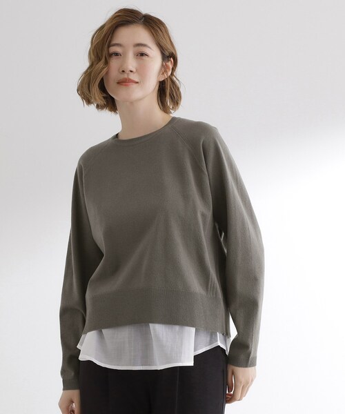 grove（グローブ）の「最終お値下げ！！【洗える/毛玉軽減】天竺ラグランスリーブプルオーバー（ニット/セーター・レディース・オレンジ/グリーン系/ライトグレー/チャコールグレー/オフホワイト/ブラック系7・03/02/01/05/04）」の22枚目の写真