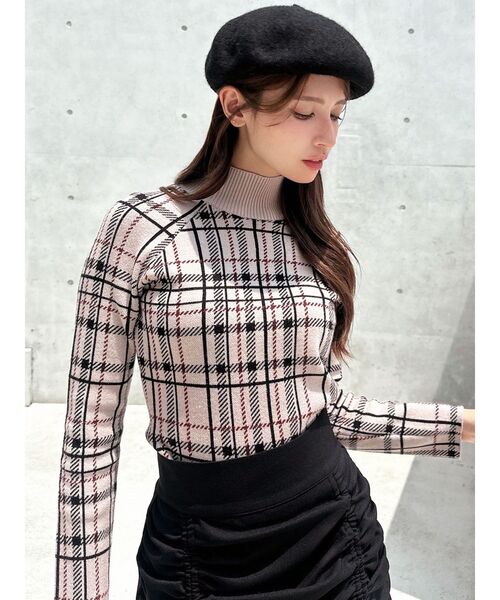 RESEXXY（リゼクシー）の「ハイネックベーシックニットトップス（ニット/セーター・レディース・ブラック/ホワイト/レッド/ベージュ・FREE）」の14枚目の写真