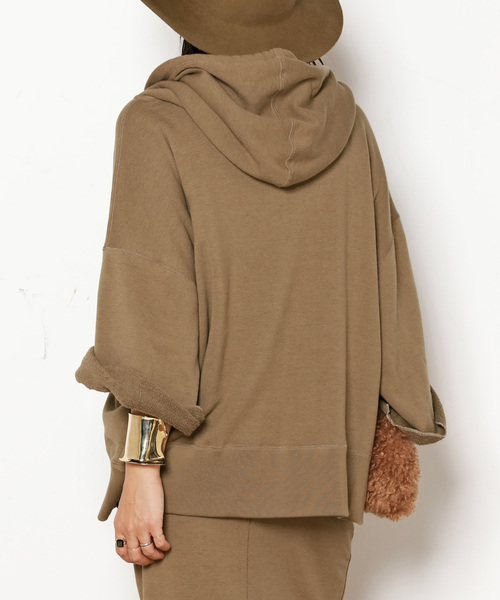 AP STUDIO ウールミックスハーフジップフーディ ウールミックスハーフジップフーディ（Tシャツ/カットソー）｜AP