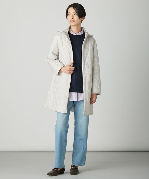 J.PRESS(ジェイプレス)の「エステネージュストライプ シャツ ブラウス(シャツ/ブラウス・レディース・ふじ色系2/ネイビー系1/ブラック系1・F)」の14枚目の写真