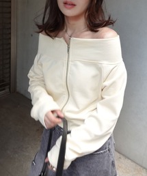 CORNERS | スウェットＷジップオフショルトップス(Tシャツ/カットソー)