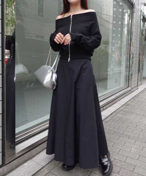 CORNERS（コーナーズ）の「スウェットＷジップオフショルトップス（Tシャツ/カットソー・レディース・ブラック/グレー/ブラウン/アイボリー・M）」の20枚目の写真