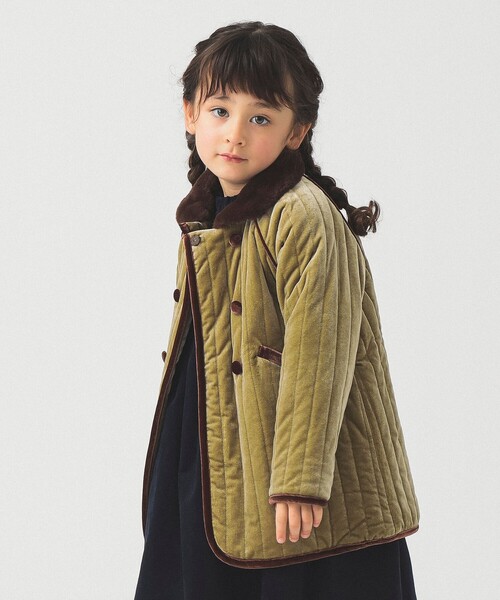 B:MING by BEAMS(ビーミングバイビームス)の「ベロア キルト コート 2025FW(100~140cm)(その他アウター・キッズ・ワイン/グリーン系その他・100/110/120/130/140)」の17枚目の写真