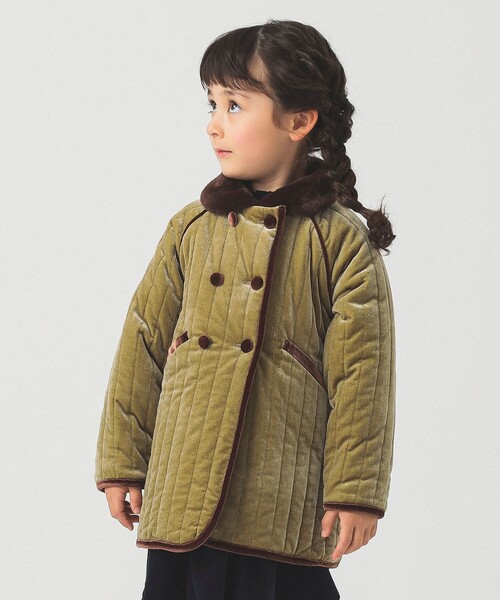 B:MING by BEAMS(ビーミングバイビームス)の「ベロア キルト コート 2025FW(100~140cm)(その他アウター・キッズ・ワイン/グリーン系その他・100/110/120/130/140)」の19枚目の写真