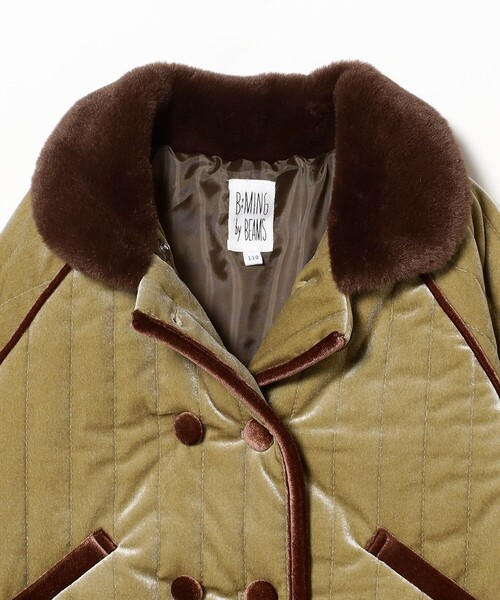 B:MING by BEAMS(ビーミングバイビームス)の「ベロア キルト コート 2025FW(100~140cm)(その他アウター・キッズ・ワイン/グリーン系その他・100/110/120/130/140)」の10枚目の写真
