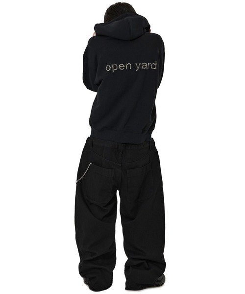 OY(オーワイ)の「『OY/オーワイ』LAYERED WAIST WIDE VOLUME PANTS/ブラックレイヤードウエストワイドボリュームパンツ(デニムパンツ・レディース・ブラック・S/M/L)」の7枚目の写真