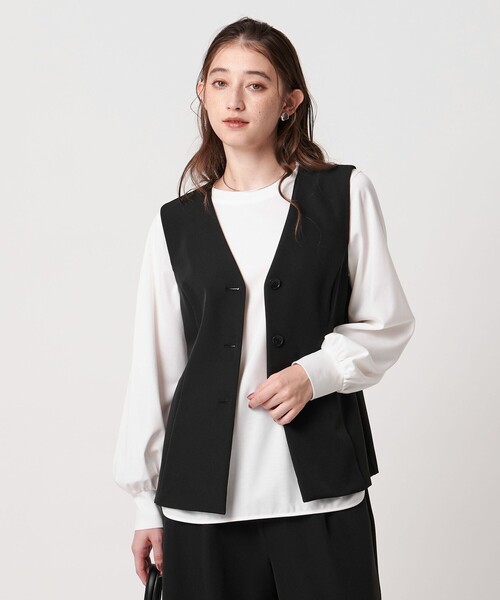 【UNITED ARROWS 】カットソー☆美品☆ リブバイカラーパイピング ショートスリーブカットソー