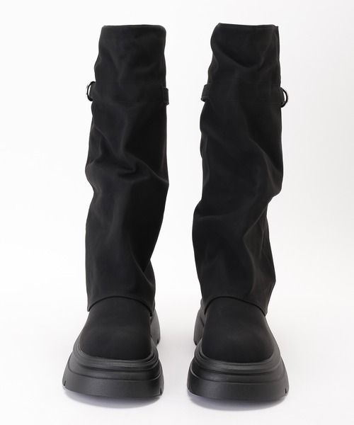 Lace Ladies(レースレディース)の「スエード調 ルーズ カバー ロング ブーツ(ブーツ・レディース・ブラック・23cm/23.5cm/24cm/24.5cm/25cm/22.5cm)」の13枚目の写真