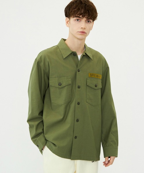 SPIEWAK（スピーワック）の「ファティーグシャツ　長袖（シャツ/ブラウス・メンズ・アーミー/ブラック・MEDIUM/LARGE/X-LARGE）」の2枚目の写真