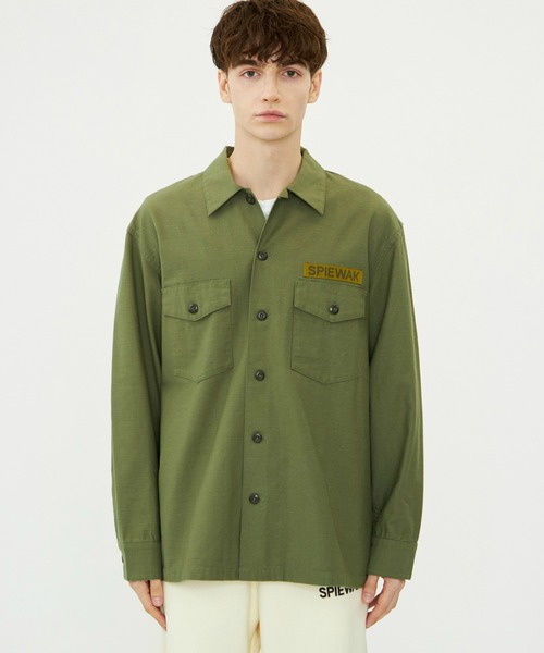 SPIEWAK（スピーワック）の「ファティーグシャツ　長袖（シャツ/ブラウス・メンズ・アーミー/ブラック・MEDIUM/LARGE/X-LARGE）」の9枚目の写真