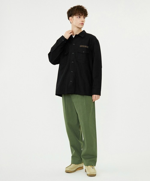 SPIEWAK（スピーワック）の「ファティーグシャツ　長袖（シャツ/ブラウス・メンズ・アーミー/ブラック・MEDIUM/LARGE/X-LARGE）」の6枚目の写真