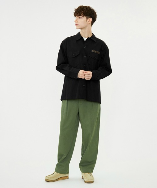 SPIEWAK（スピーワック）の「ファティーグシャツ　長袖（シャツ/ブラウス・メンズ・アーミー/ブラック・MEDIUM/LARGE/X-LARGE）」の5枚目の写真