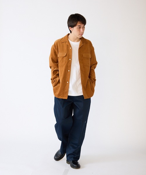 FIVE BROTHER（ファイブブラザー）の「FIVE BROTHER/ファイブブラザー CORDUROY ONE-OP SHIRTS シャツ（シャツ/ブラウス・メンズ・キャメル/ブルー/ダークオリーブ・XL/L/M/S）」の7枚目の写真