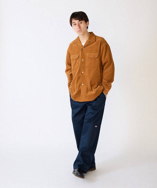 FIVE BROTHER（ファイブブラザー）の「FIVE BROTHER/ファイブブラザー CORDUROY ONE-OP SHIRTS シャツ（シャツ/ブラウス・メンズ・キャメル/ブルー/ダークオリーブ・XL/L/M/S）」の14枚目の写真