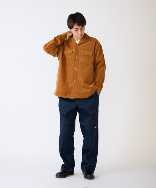 FIVE BROTHER（ファイブブラザー）の「FIVE BROTHER/ファイブブラザー CORDUROY ONE-OP SHIRTS シャツ（シャツ/ブラウス・メンズ・キャメル/ブルー/ダークオリーブ・XL/L/M/S）」の15枚目の写真