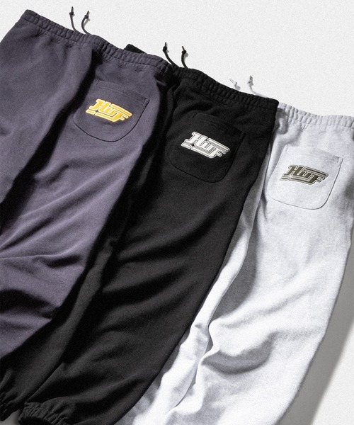 HUF(ハフ)の「EXHAUST FLEECE PANT(スウェットパンツ・メンズ・アッシュグレー/ネイビー/ブラック・XL/L/M/S/XXL)」の4枚目の写真