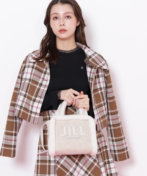 JILL by JILL STUART（ジルバイジルスチュアート）の「◇ ボアロゴトート（トートバッグ・レディース・ブラウン/ベージュ/ブルー・FREE）」の14枚目の写真