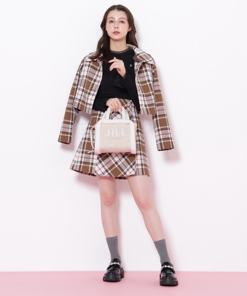 JILL by JILL STUART（ジルバイジルスチュアート）の「◇ ボアロゴトート（トートバッグ・レディース・ブラウン/ベージュ/ブルー・FREE）」の15枚目の写真