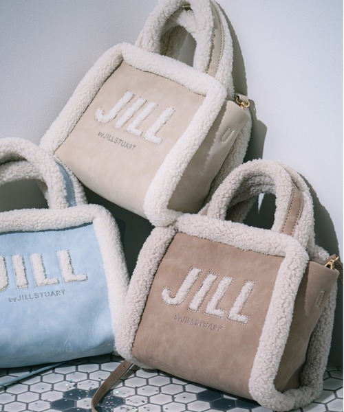 JILL by JILL STUART（ジルバイジルスチュアート）の「◇ ボアロゴトート（トートバッグ・レディース・ブラウン/ベージュ/ブルー・FREE）」の11枚目の写真