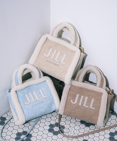 JILL by JILL STUART（ジルバイジルスチュアート）の「◇ ボアロゴトート（トートバッグ・レディース・ブラウン/ベージュ/ブルー・FREE）」の9枚目の写真