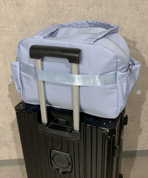 pyornim（ピョルニム）の「【25年秋冬新作】【2WAY】【A4サイズ対応】大容量キルティング ショルダー キャリーオン トラベル ボストンバッグ（ボストンバッグ・レディース・ホワイト/ピンク/ブルー/ブラック/ベージュ・F）」の18枚目の写真