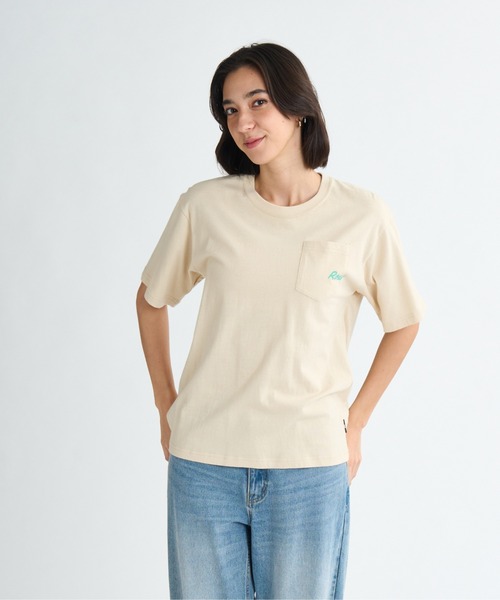 ROXY(ロキシー)の「ENJOY SURFING ON VAC /ロキシーバックプリント半袖Tシャツ(Tシャツ/カットソー・レディース・ベージュ/ホワイト/グレー/ブラック・LARGE/MEDIUM/X-LARGE)」の11枚目の写真